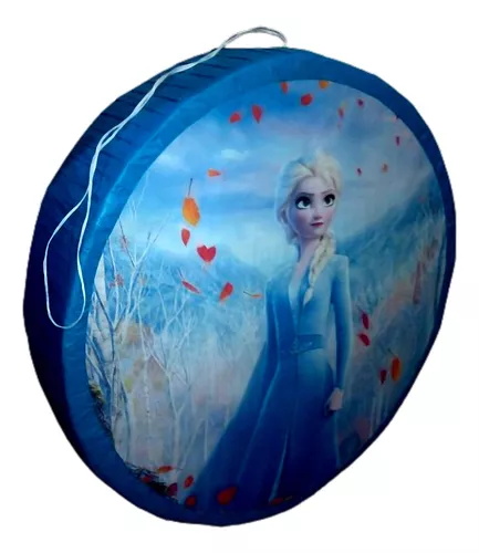  Disney Frozen - Piñata de 2 formas de cuerda de tambor, 21.75 x  19.25 pulgadas, cartón y papel multicolor, perfecta para cumpleaños y  fiestas temáticas (1 unidad) : Juguetes y Juegos