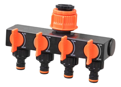 Conector De Manguera De Grifo De Jardín De 4 Vías Para El
