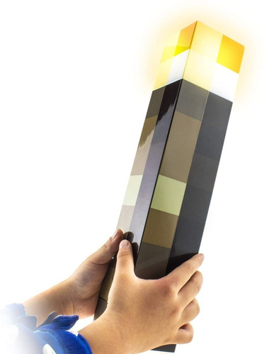 Lámpara Recargable Antorcha Minecraft Juguete Decorativo