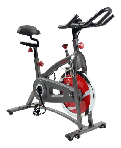 Bicicleta fija Sunny Health & Fitness SF-B1423 para spinning color gris