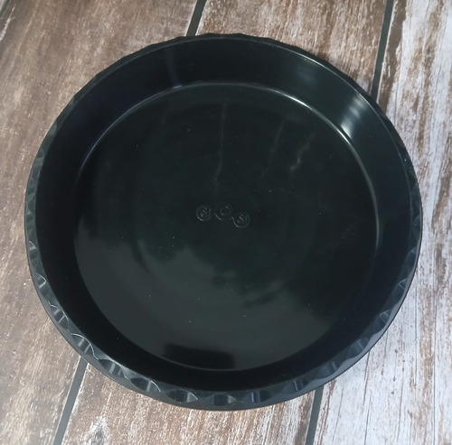 Tartera Silicona Freidora De Aire Airfryer 18cm Redonda Color Negro