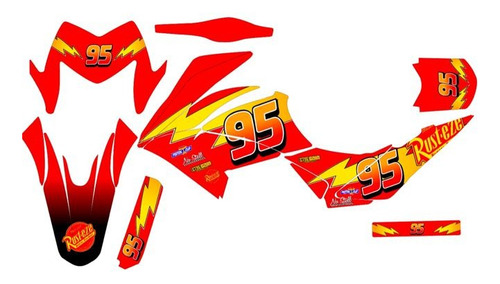 Stickers Para Xroad200 Gt  Rayo Mqueen