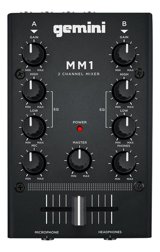 Gemini Mm1 Audio Profesional Mezclador De Dj Compacto