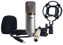 Comprar Microfono Condenser Lane Bm-700 Estudio Filtro Araña Cable Color Plateado
