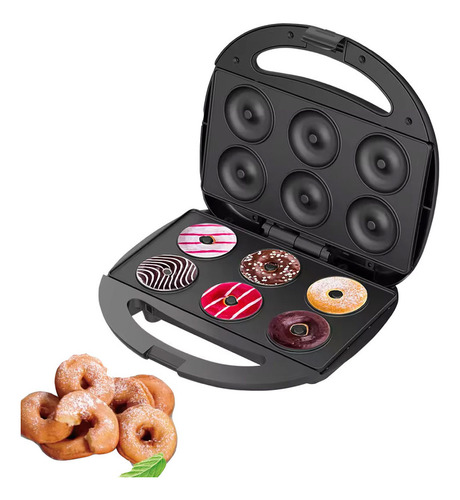 Mini Máquina De Fazer Donuts Com De 6 Furos 110/220v