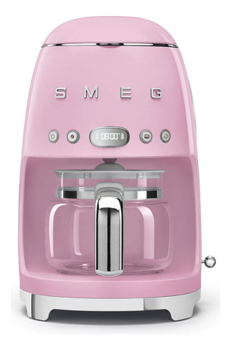 Cafetera Smeg Acero Inoxidable 1050 W Rosa