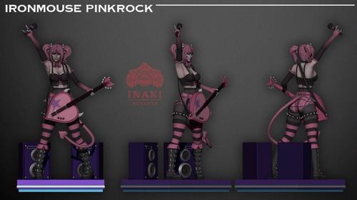 Archivo Stl Impresión 3d - Iron Mouse - Pink Rock - Inaki