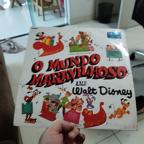 Lp - O Mundo Maravilhosode Walt Disney - Trio Patinhas