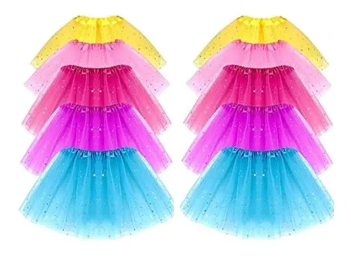 comprar Tutus Niñas Falda  Princesa Fiesta Disfraz Estrellas 10 Unid