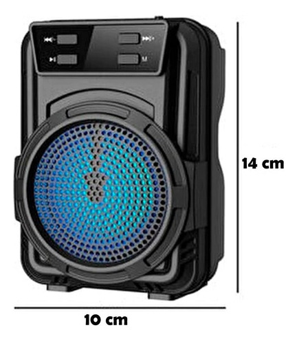Mini Parlante 3'' Fantastic Quality Bluetooth Lider Negro
