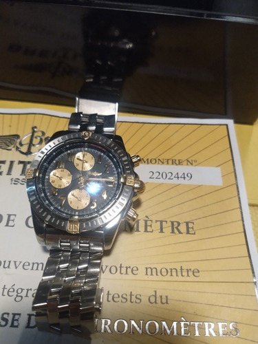 Relógio Breiting Chronographe Aço E Ouro