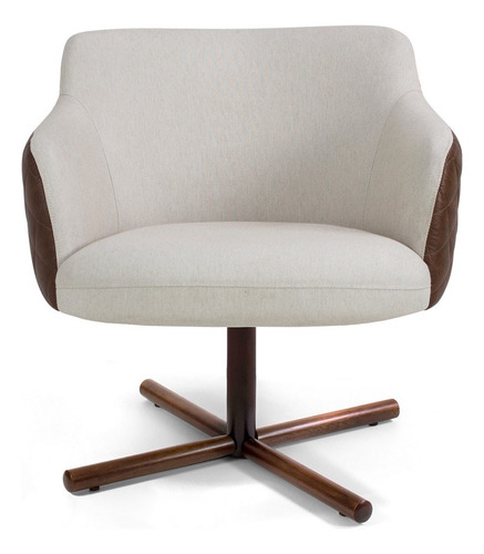 Kit 02 Poltronas Decorativas Jade Base Xis Giratória Corano