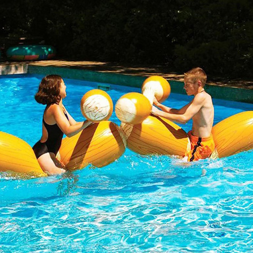 Flotador Inflable Grano De Mader Para Piscina 4 Piezas Juego
