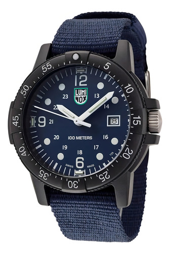 Reloj Para Hombre Luminox X2.2003.n, Reloj Militar Color de la correa Azul Color del bisel Acero inoxidable Color del fondo Azul