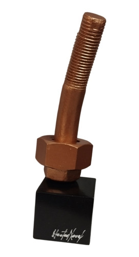 Escultura Adorno Moderno Decorativo De Hierro Tornillo 29cm