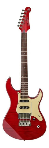 Guitarra eléctrica Yamaha Serie 600 PAC612VIIFMX de aliso fired red poliuretano brillante con diapasón de palo de rosa