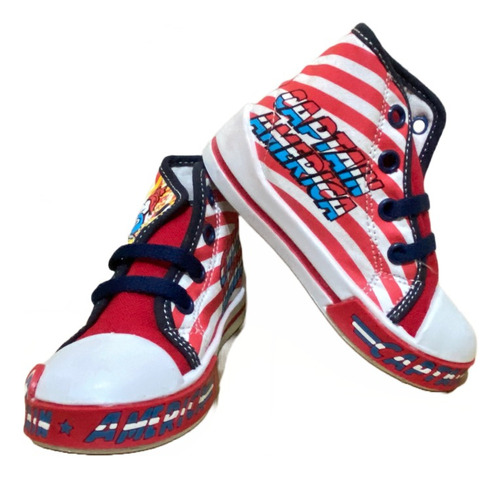 Tenis Bubble Gummers Marvel Capitan America 15 Mx