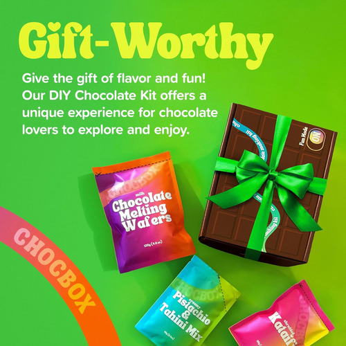 Chocbox Viral Dubai - Kit De Barra De Chocolate Y Pistacho,
