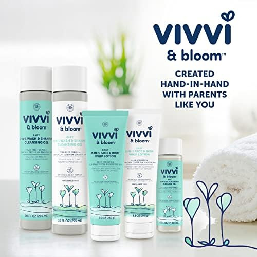 Gel De Limpeza De Sabonete E Xampu Vivvi & Bloom Gentle 2 Em