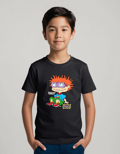Rugrats - Carlitos Remera De Niño 100% Algodón Premium