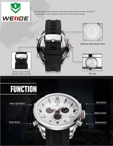 Relógio Weide Digital Analógico Original Esportivo Promoção