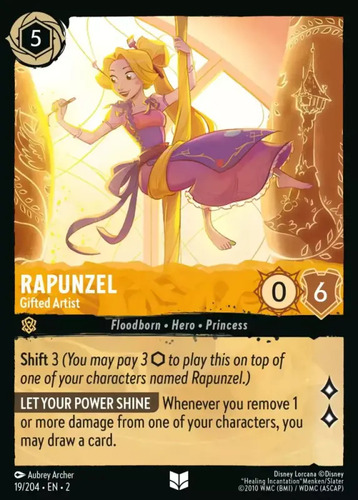 Lorcana: Rotf - 019/216 - Rapunzel - Gifted Artist