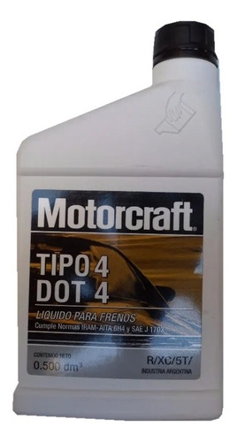 Líquido De Frenos Tipo Dot 4 Motorcraft X 500dm3