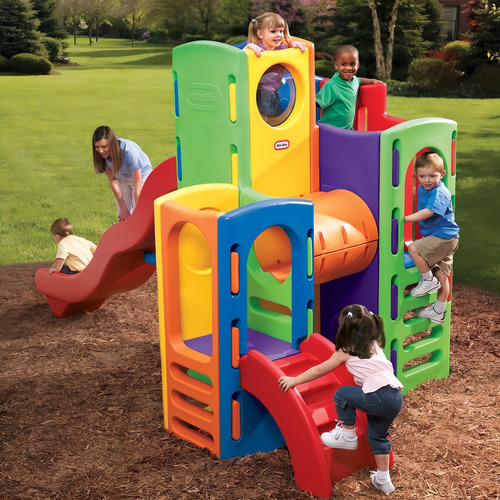 Playground Clubhouse Climber Little Tikes 4370 Color Amarillo, Verde, Morado, Rosa, Rojo