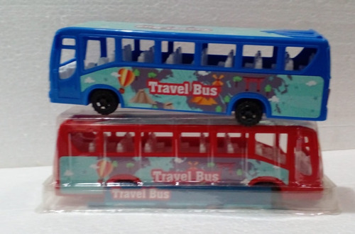 Bus De Viaje Colectivo Ómnibus Juguete Dos Colores Bochatoys