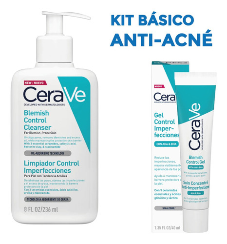 Skincare Básico Anti Acné Espinillas Cerave C Imperfecciones