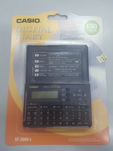 Agenda Electronica Casio Sf-2000-s De Bolsillo 1600 Bytes