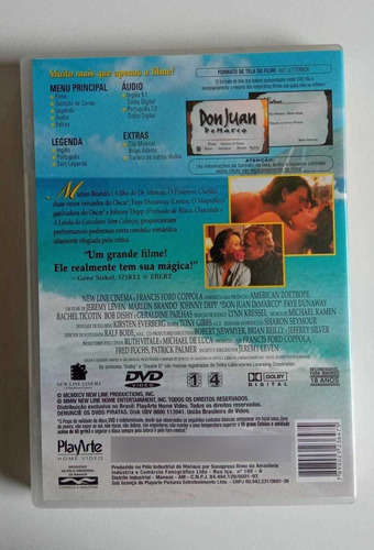 Dvd - Don Juan Demarco (Usado)