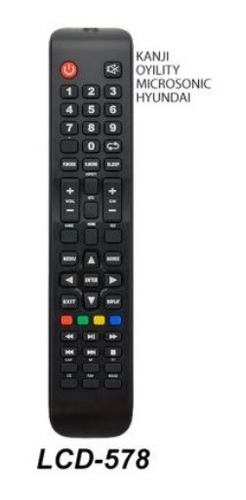Imagen 2 de 4 de Control Remoto Para Tv Kanji Oyility Hyundai Microsonic