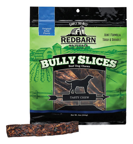 Redbarn Naturals Bully Slices, Paquete De 4, 9.0 Oz. Cada U