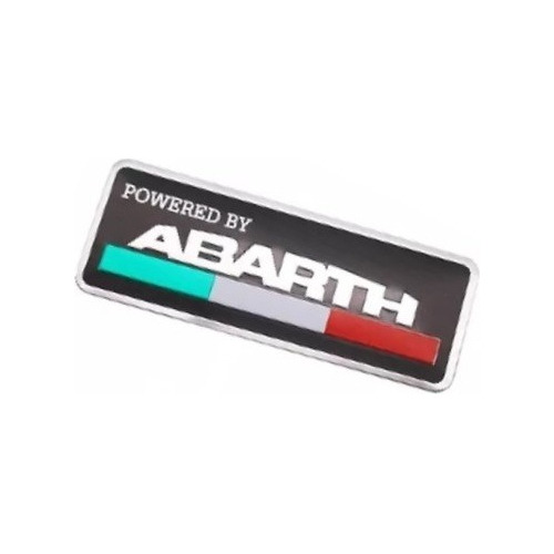 1 Emblema Adesivo Bandeira Abarth Fiat 500