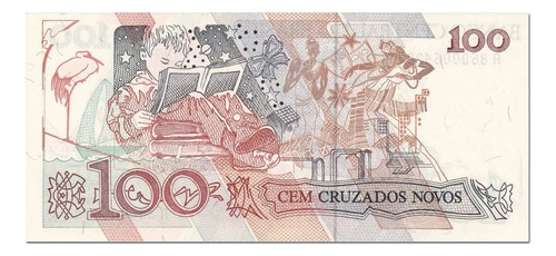 Antiga Cédula Colecionavel 100 Cruzados Novos (Usado)