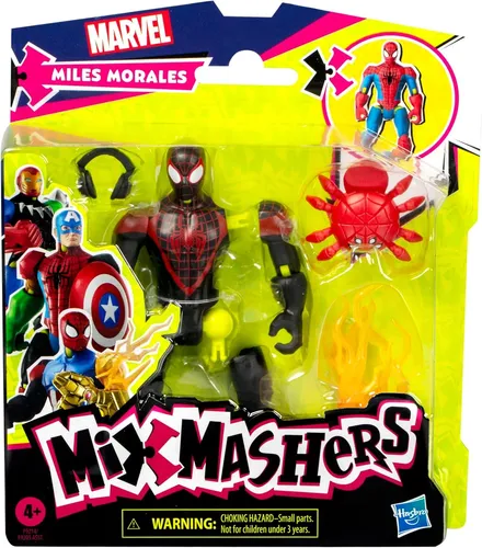 Figura De Acción Marvel Spiderman Mixmashers Miles Morales