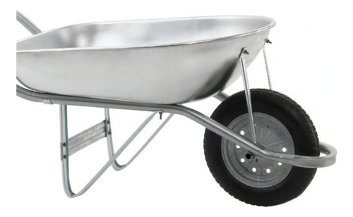 Carrinho De Mão Com Caçamba Metal Galvanizado Fischer 60l