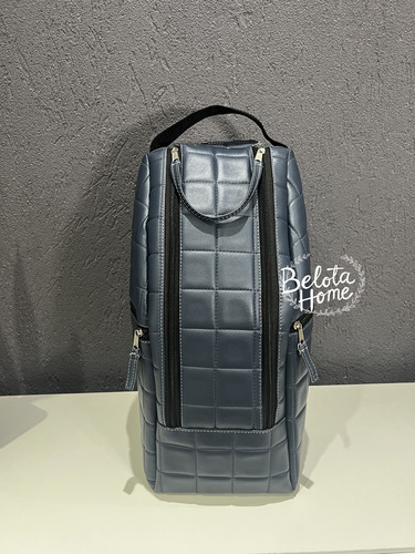 Bolso Matero / Matera Premium Con Aislación Térmica Azul Cuadrado