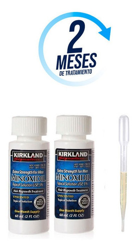 Minoxidil Kirkland 5% Solución Tópica 2 Meses De Tratamiento