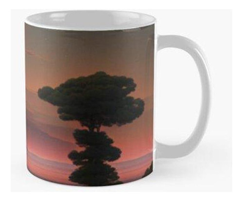 Taza Hermoso Paisaje Al Atardecer Calidad Premium