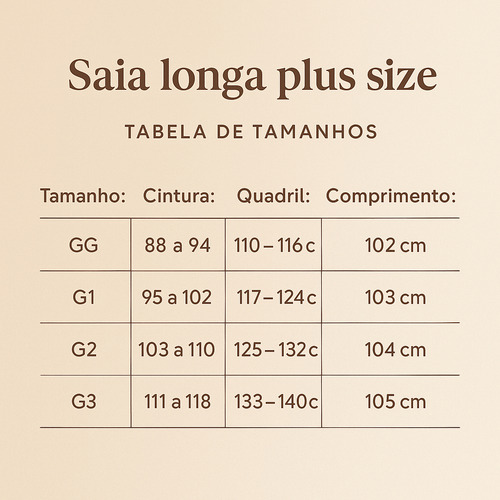 Saia Evasê Longa Com Bolso Fenda Zíper E Cinto Plus Size