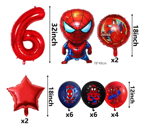 Globos Numero 6 Años Decoración Globos Cumpleaños Para Niñas Bordó
