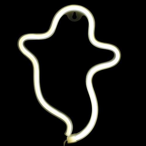 Señal De Neón Con Forma De Fantasma, Innovadora Noche Led Pa