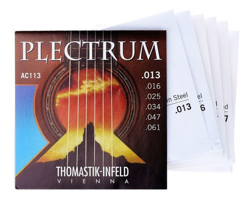 Set Cuerdas Guitarra Acústica Thomastik Plectrum Ac113