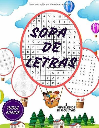 Sopa De Letras Para Niños: Palabrea Juego Educativo Con 3 Ni