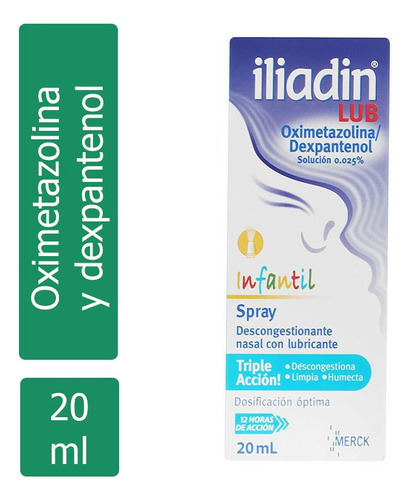 Iliadin Lub Infantil 0.025% Caja Con Atomizador Con 20 Ml