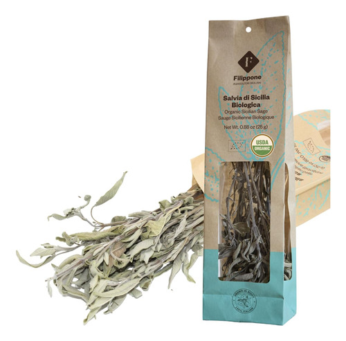 Salvia Seca Orgánica 25 G Ramitas Fresca Y Fragante
