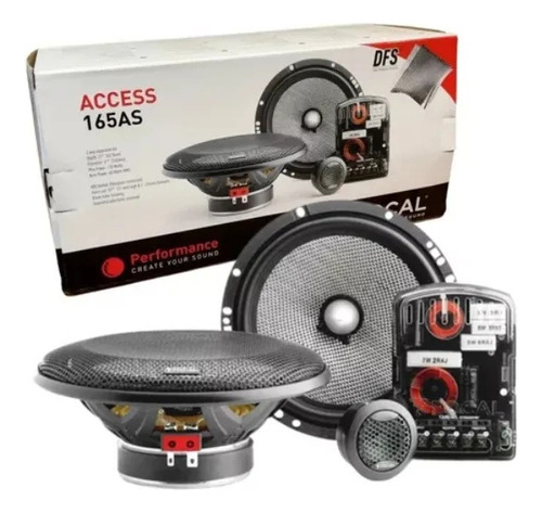 Componentes Focal Access 165as Parlantes+tweeter+croossover