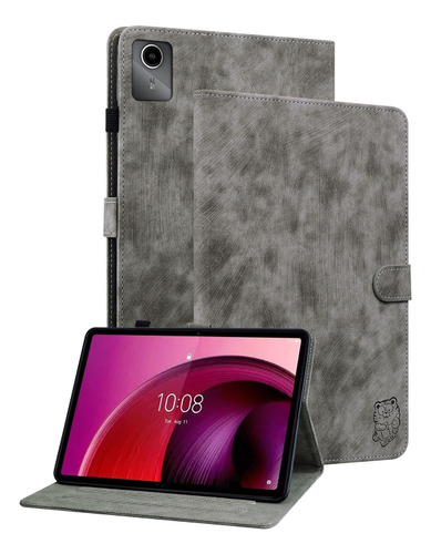Funda De Piel Gris Para Tablet Lenovo Tab M11/xiaoxin Pad 11